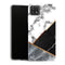 Coque Samsung Galaxy A22 5G Aesthetic Elégant marbre argenté avec doublure en bronze - MaCoquePerso