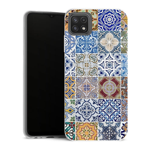 Coque Samsung Galaxy A22 5G Aesthetic Ensemble de 48 motifs de carreaux de céramique - MaCoquePerso
