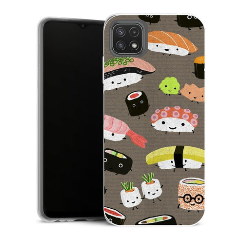 Coque Samsung Galaxy A22 5G Aesthetic Fête de sushi kawaii - MaCoquePerso