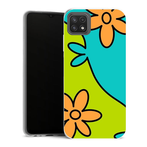 Coque Samsung Galaxy A22 5G Aesthetic Fleurs mystérieuses - MaCoquePerso