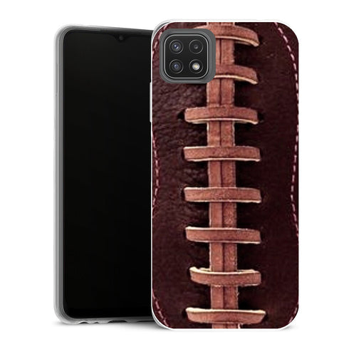 Coque Samsung Galaxy A22 5G Aesthetic Football en cuir vintage - MaCoquePerso