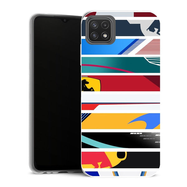 Coque Samsung Galaxy A22 5G Aesthetic Livrées de la grille F1 2021 - MaCoquePerso