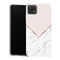 Coque Samsung Galaxy A22 5G Aesthetic Marbre géométrique pivoine blush - MaCoquePerso