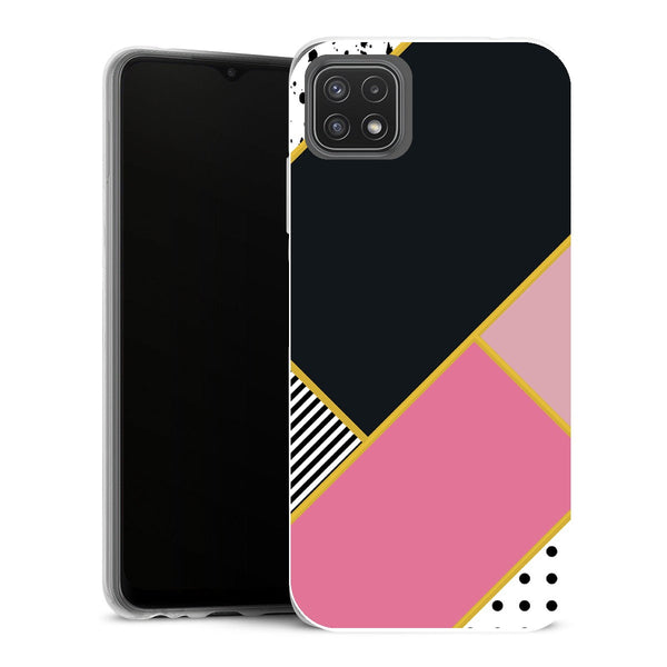 Coque Samsung Galaxy A22 5G Aesthetic minimal pink style - MaCoquePerso