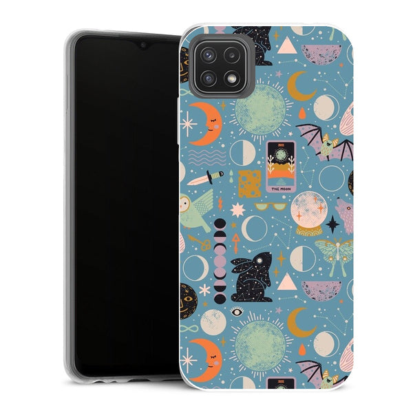 Coque Samsung Galaxy A22 5G Aesthetic Motif lunaire Blue Moon - MaCoquePerso