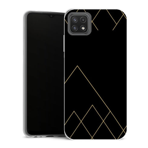 Coque Samsung Galaxy A22 5G Aesthetic Noir pierre sarcelle profonde - MaCoquePerso
