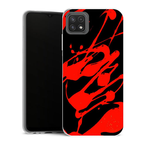 Coque Samsung Galaxy A22 5G Aesthetic Paint Splash Rouge - MaCoquePerso