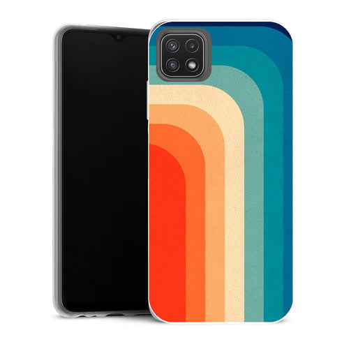 Coque Samsung Galaxy A22 5G Aesthetic Palette de couleurs rétro des années 70 - MaCoquePerso