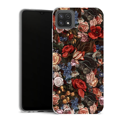 Coque Samsung Galaxy A22 5G Aesthetic Romance florale vintage - MaCoquePerso