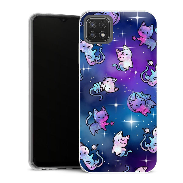Coque Samsung Galaxy A22 5G Aesthetic Space Kitties - MaCoquePerso