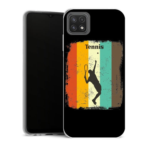 Coque Samsung Galaxy A22 5G Aesthetic Tennis Player Rétro années 70 - MaCoquePerso