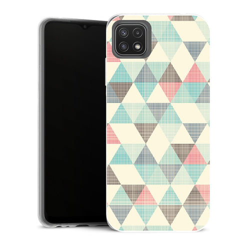 Coque Samsung Galaxy A22 5G Aesthetic Triangles Vintage - MaCoquePerso