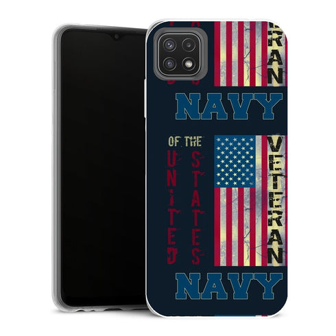 Coque Samsung Galaxy A22 5G Aesthetic Vétéran de la marine américaine - MaCoquePerso