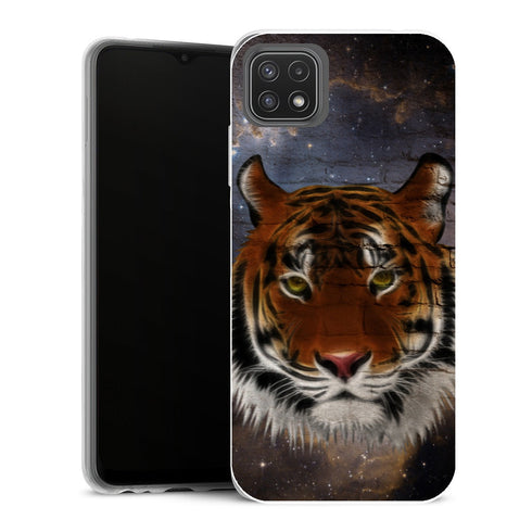 Coque Samsung Galaxy A22 5G Animaux Abstract Tiger - MaCoquePerso