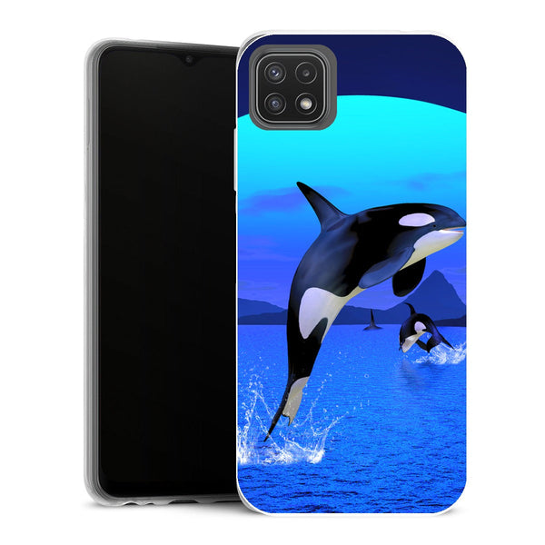 Coque Samsung Galaxy A22 5G Animaux Baleine - MaCoquePerso