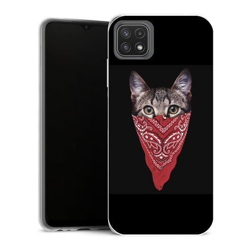 Coque Samsung Galaxy A22 5G Animaux Bandito cat - MaCoquePerso