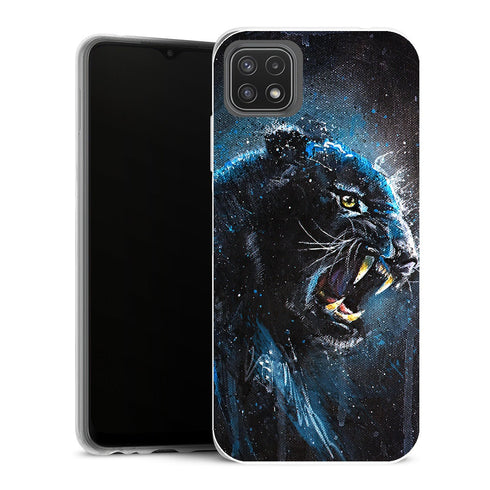 Coque Samsung Galaxy A22 5G Animaux Black Panther - MaCoquePerso
