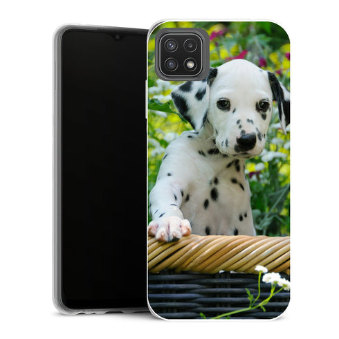 Coque Samsung Galaxy A22 5G Animaux Chiot Dalmatien - MaCoquePerso