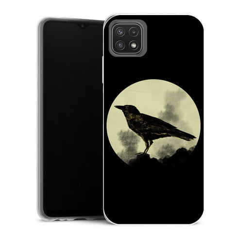 Coque Samsung Galaxy A22 5G Animaux crow - MaCoquePerso
