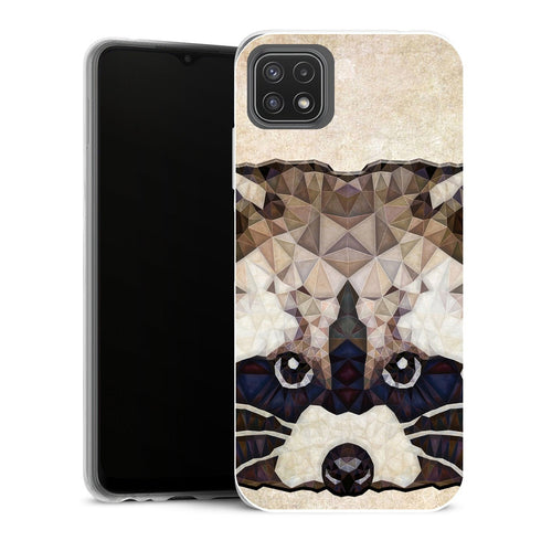 Coque Samsung Galaxy A22 5G Animaux Cute Racoon - MaCoquePerso