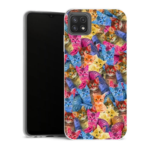 Coque Samsung Galaxy A22 5G Animaux Haribo chat en folie - MaCoquePerso
