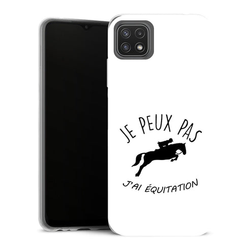 Coque Samsung Galaxy A22 5G Animaux Je peux pas jai equitation - MaCoquePerso