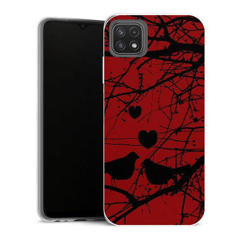 Coque Samsung Galaxy A22 5G Animaux Loving birds - MaCoquePerso