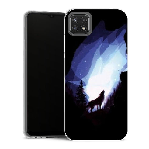 Coque Samsung Galaxy A22 5G Animaux Mystic Wolf - MaCoquePerso