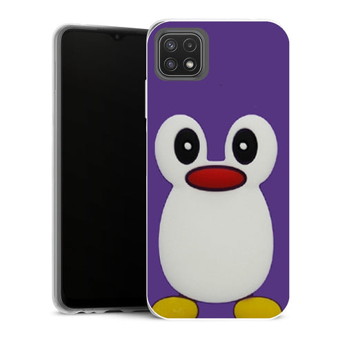Coque Samsung Galaxy A22 5G Animaux Pingouin Violet - MaCoquePerso