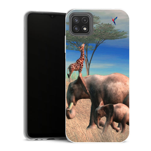 Coque Samsung Galaxy A22 5G Animaux Safari - MaCoquePerso