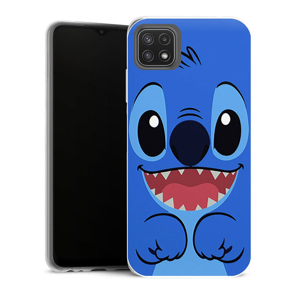 Coque Samsung Galaxy A22 5G Animaux Stitch blue - MaCoquePerso