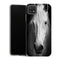 Coque Samsung Galaxy A22 5G Animaux Tete cheval noir et blanc - MaCoquePerso