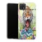 Coque Samsung Galaxy A22 5G Animaux Tiger Flowers - MaCoquePerso