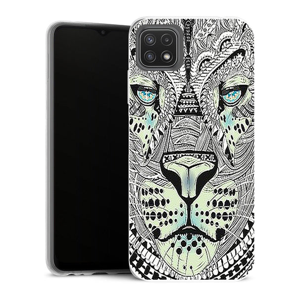 Coque Samsung Galaxy A22 5G Animaux Tigre Azteque - MaCoquePerso