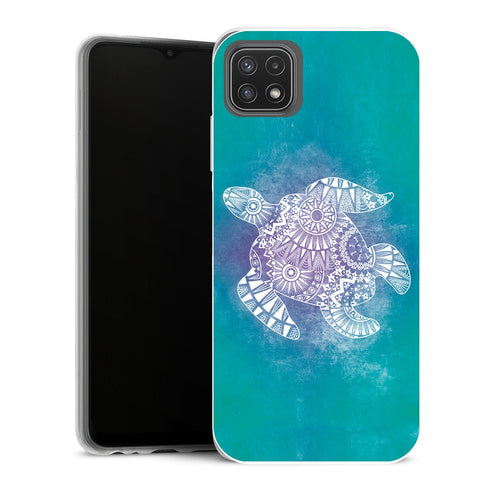 Coque Samsung Galaxy A22 5G Animaux Tortue Mandala - MaCoquePerso