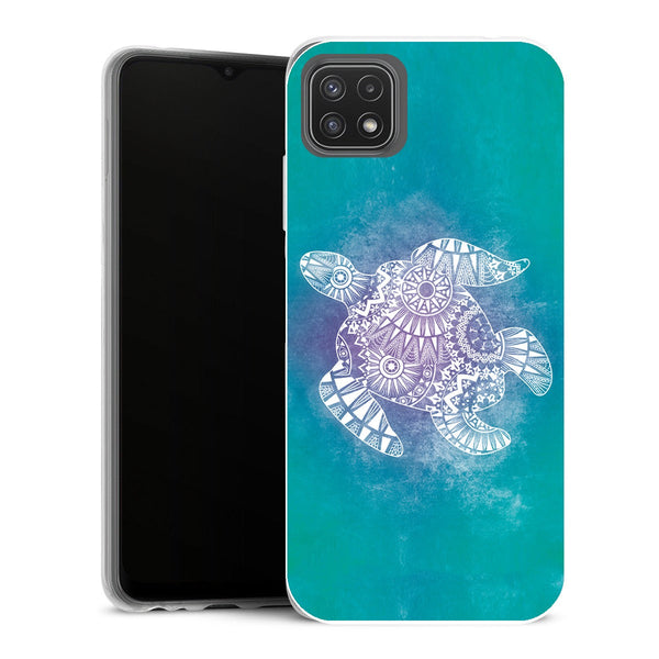 Coque Samsung Galaxy A22 5G Animaux Tortue Mandala - MaCoquePerso