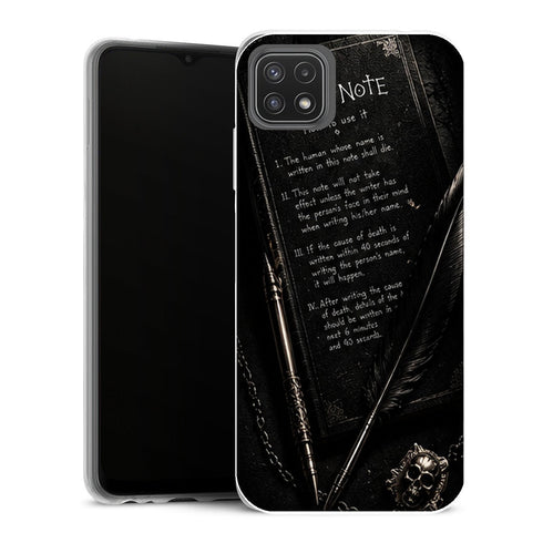 Coque Samsung Galaxy A22 5G Death Note Carnet Plume - MaCoquePerso