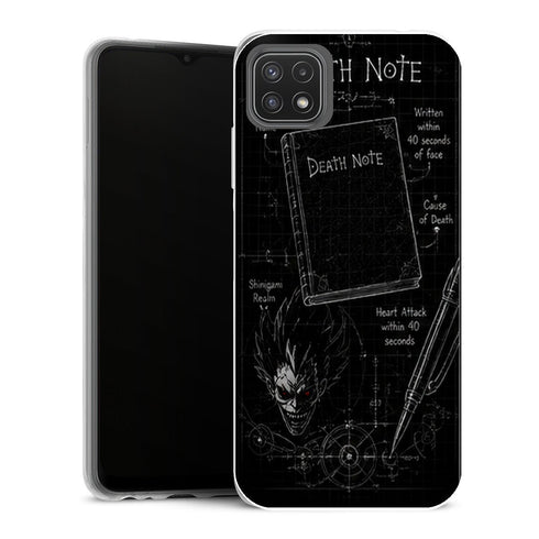 Coque Samsung Galaxy A22 5G Death Note Carnet Regles Shinigami - MaCoquePerso