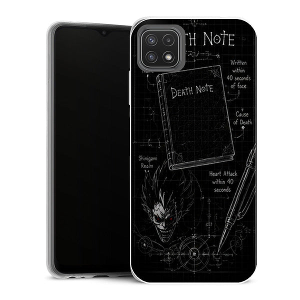Coque Samsung Galaxy A22 5G Death Note Carnet Regles Shinigami - MaCoquePerso