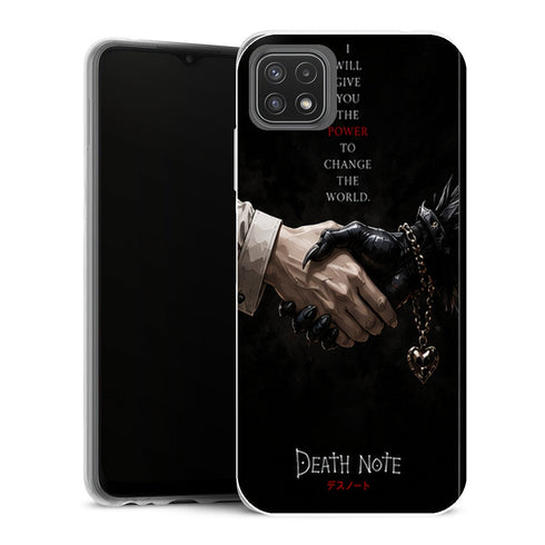 Coque Samsung Galaxy A22 5G Death Note Pacte Shinigami Power - MaCoquePerso