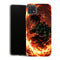 Coque Samsung Galaxy A22 5G Demon Slayer Tanjiro Kamado Cercle Feu Orange - MaCoquePerso