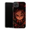 Coque Samsung Galaxy A22 5G Demon Slayer Tanjiro Kamado Portrait Feu Noir - MaCoquePerso