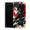 Coque Samsung Galaxy A22 5G Demon Slayer Tanjiro Kamado Profil Encre Rouge - MaCoquePerso