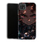 Coque Samsung Galaxy A22 5G Demon Slayer Tanjiro Kamado Regard Bulles Rouges - MaCoquePerso
