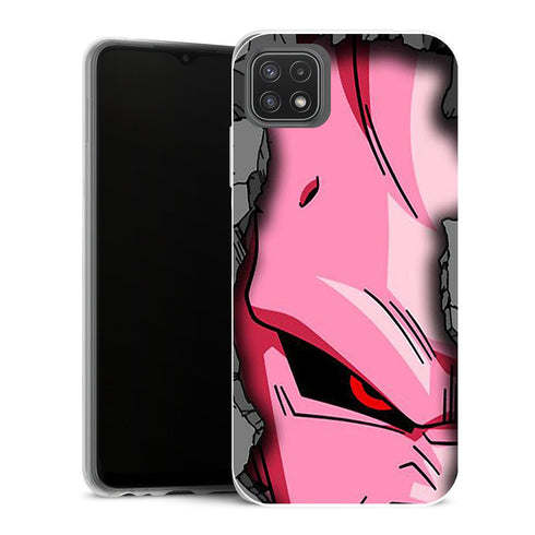 Coque Samsung Galaxy A22 5G Dragon Ball Buu Derriere Le Mur - MaCoquePerso