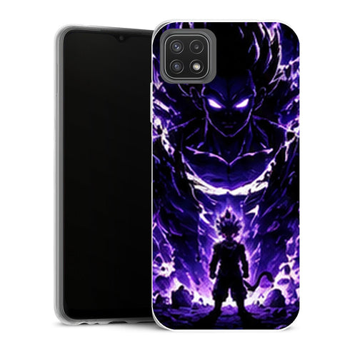 Coque Samsung Galaxy A22 5G Dragon Ball Dragon Ball Goku Ombre Violette - MaCoquePerso