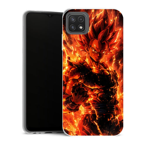 Coque Samsung Galaxy A22 5G Dragon Ball Dragon Ball Goku Rouge Feu - MaCoquePerso