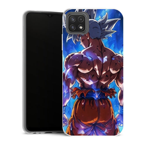 Coque Samsung Galaxy A22 5G Dragon Ball Dragon Ball Goku Ultra Instinct Dos - MaCoquePerso