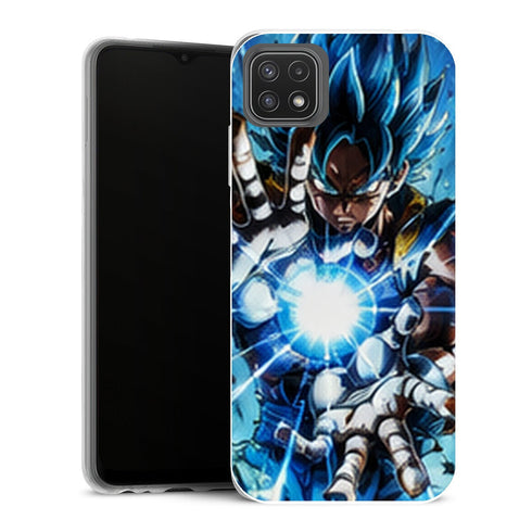 Coque Samsung Galaxy A22 5G Dragon Ball Dragon Ball Vegeta Blue Kamehameha - MaCoquePerso