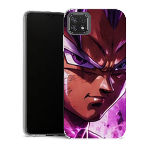 Coque Samsung Galaxy A22 5G Dragon Ball Dragon Ball Vegeta Purple Portrait - MaCoquePerso